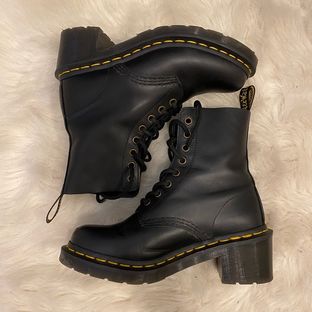 Dr. martens Clemency women leather heeled lace up